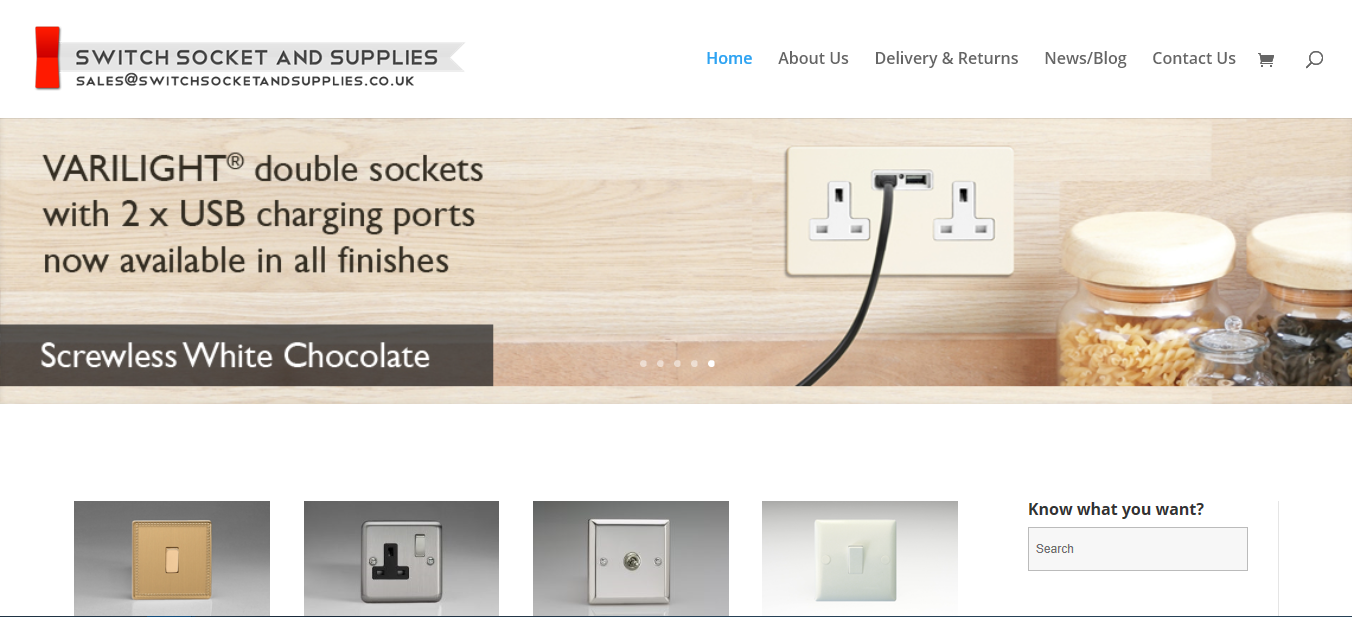 website design wigan switch socket supplies by JPSE Media Website Design and Marketing Wigan