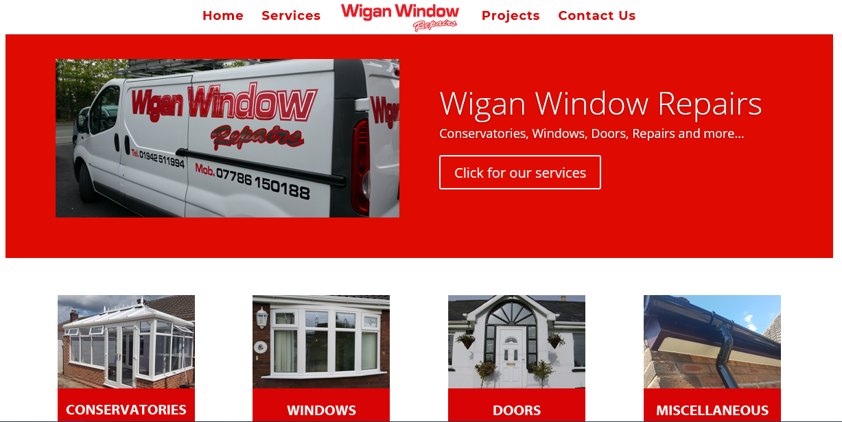 website design wigan window repairs by JPSE Media Website Design and Marketing Wigan